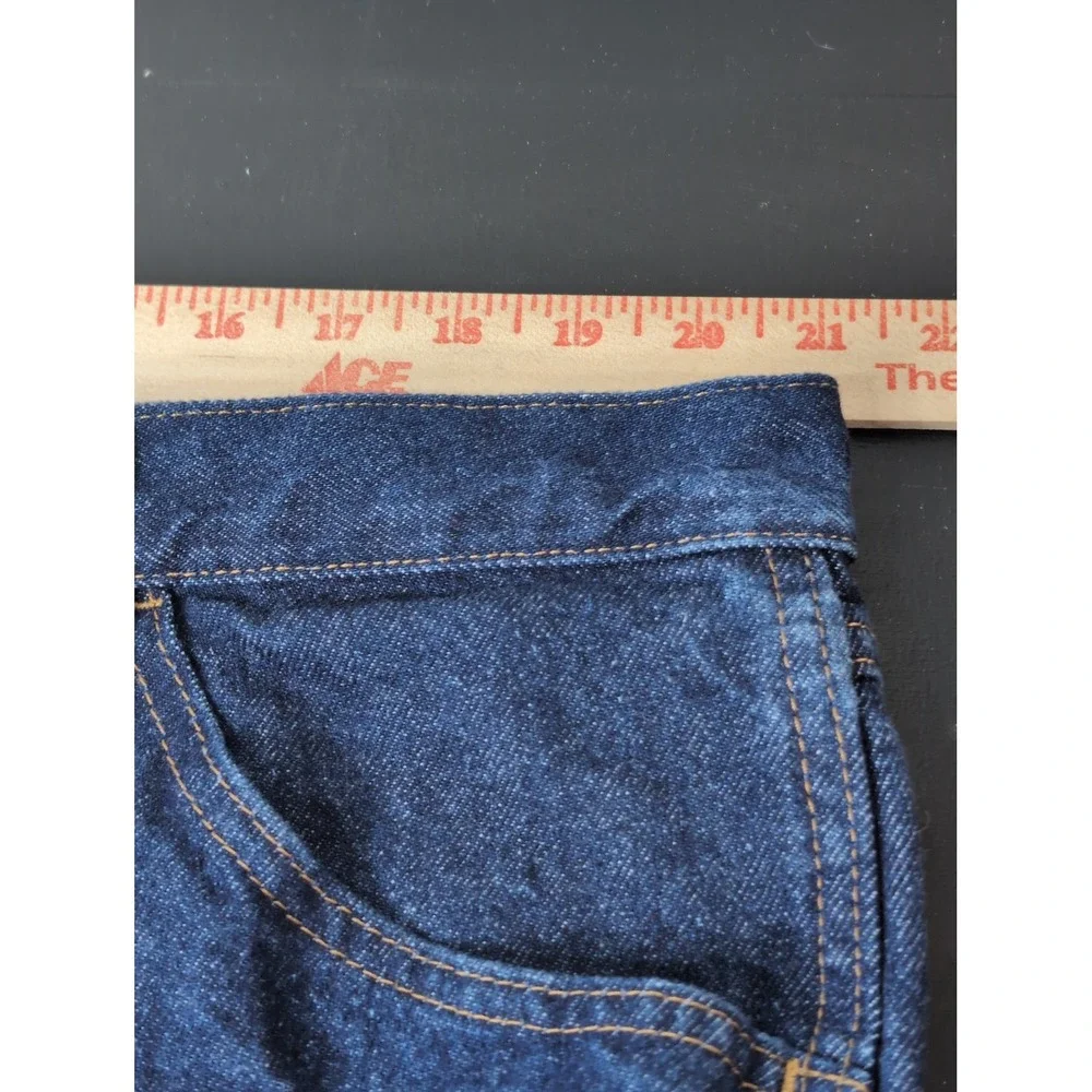 Rustler Jeans Men's 42 X 30 Dark Wash Straight Leg Stretch Western Ranch
